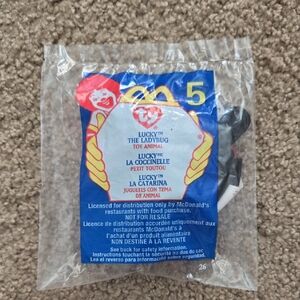 NWT McDonald's TY Beanie Baby Lucky the Ladybug
